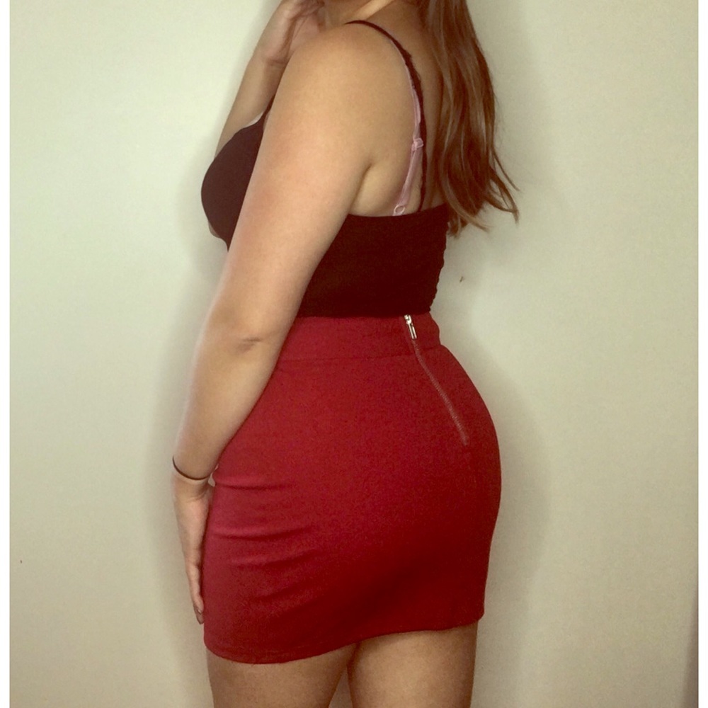 Red Mini Skirt 